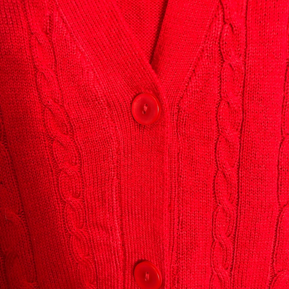 Turtle Bay Sleeveless Button Down Cable Knit Vest   Size 2XL - Picture 4 of 6